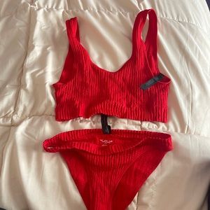 Urban Outfitters Red Bathing Suit